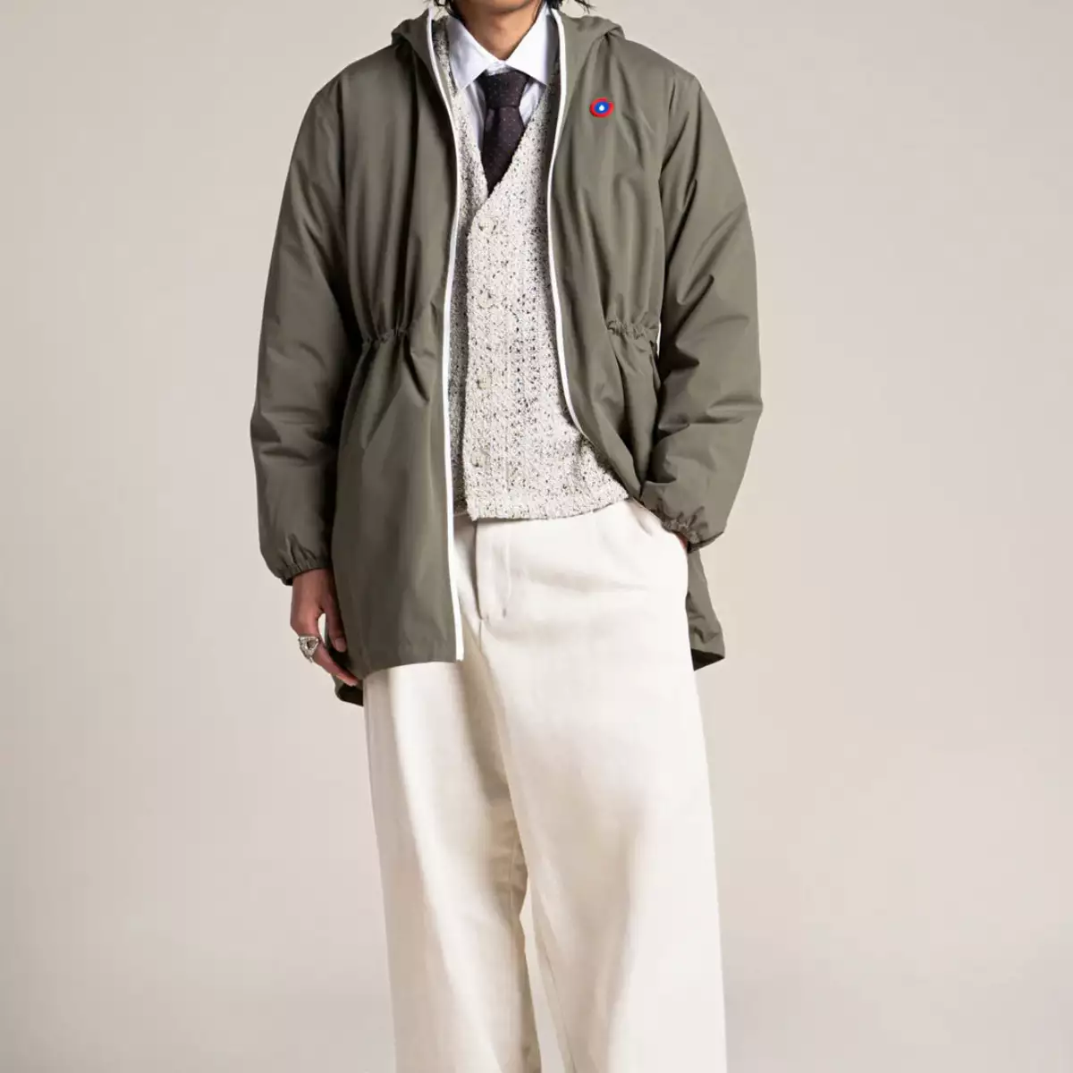 Flotte Pompidou - Parka doublée - Kaki