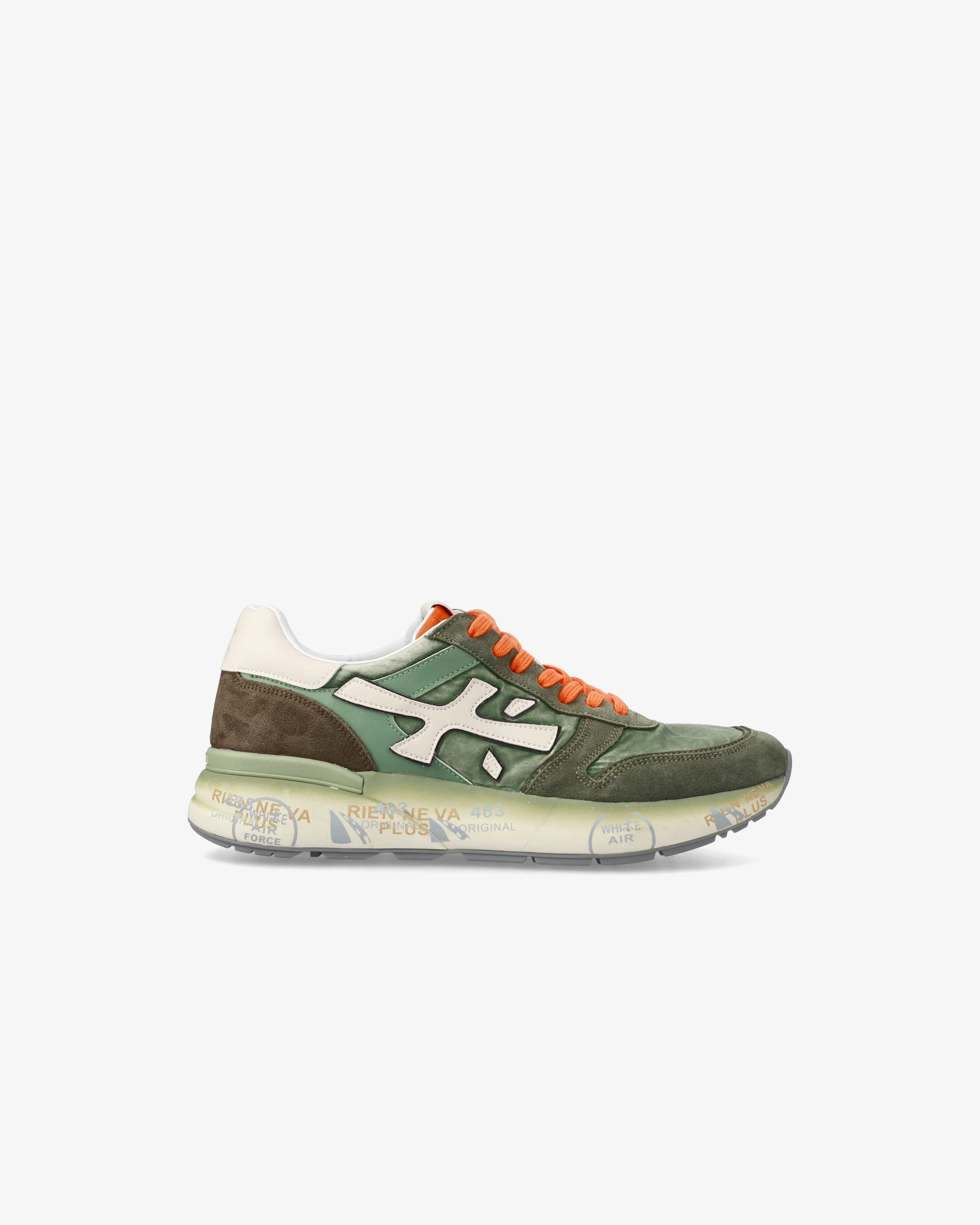 Premiata Homme Mick 7244 Kaki/Orange