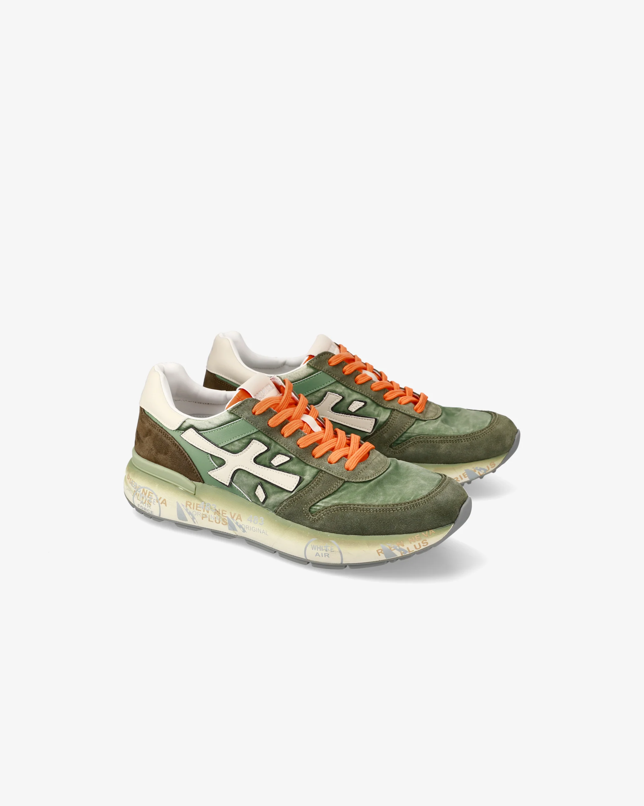 Premiata Homme Mick 7244 Kaki/Orange