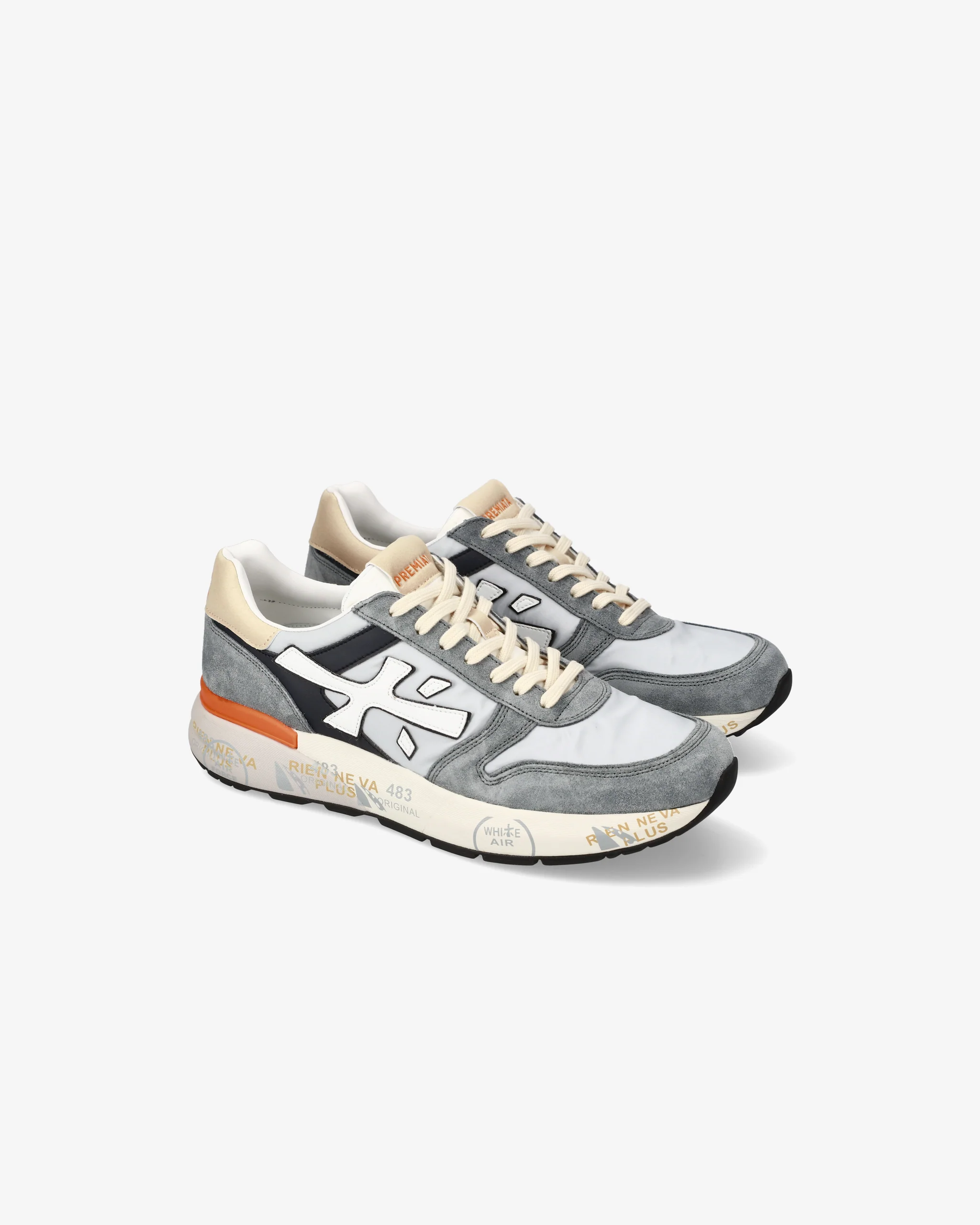 Premiata Homme Mick 7245 Bleu/Gris